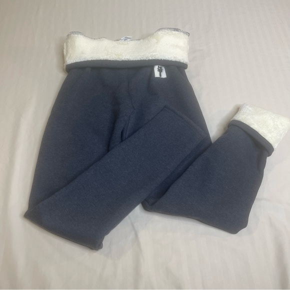 Leggings Polyester Sherpa Winter Warm Elastic Slim Thermal Pants Black SIZE M - Picture 2 of 8